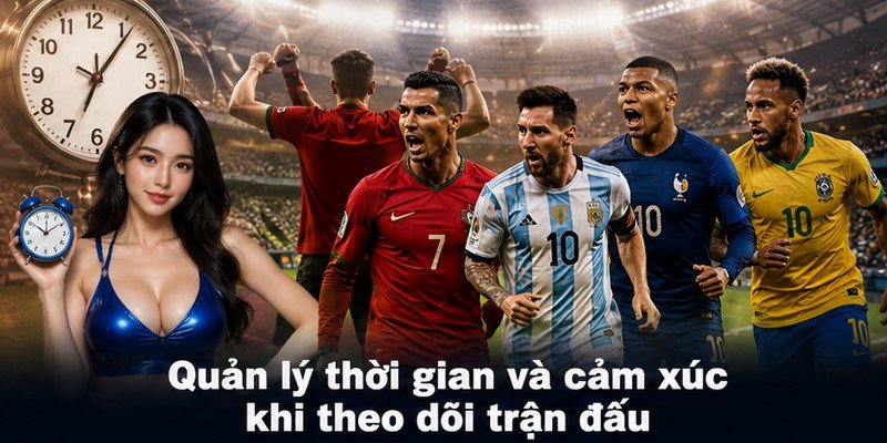 Quản lý thời gian và cảm xúc khi theo dõi trận đấu