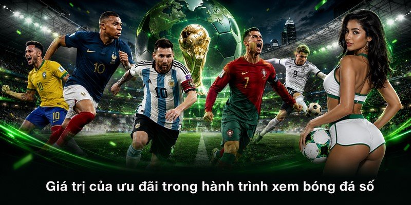 Giá trị của ưu đãi trong hành trình xem bóng đá số