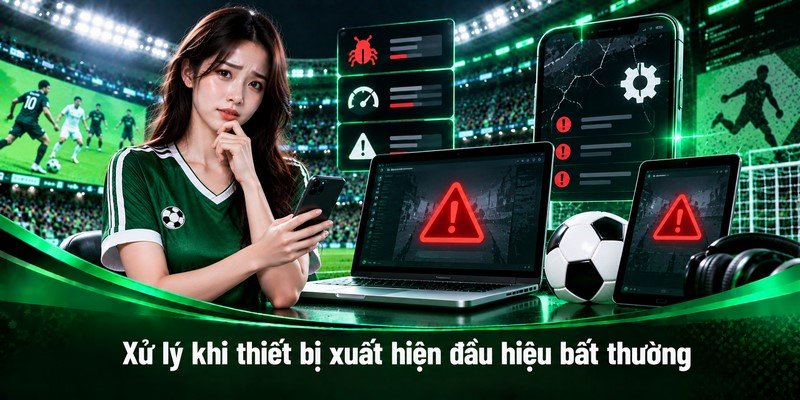Xử lý khi thiết bị xuất hiện dấu hiệu bất thường