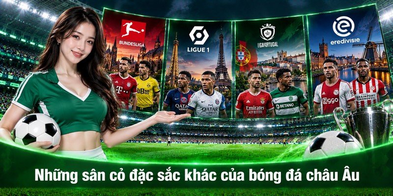 Những sân cỏ đặc sắc khác của bóng đá châu Âu
